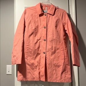 Columbia Women's Coral Trench Coat woman’s XL button up rain jacket